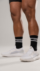 Mens -Striped Long Crew Socks